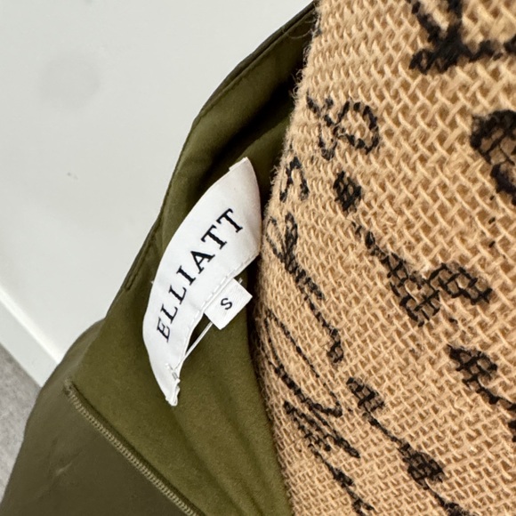 Elliatt Camo Satin Draped Asymmetric Women's Halter Dress Sz S - Picture 7 of 7